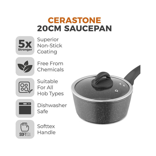 Cerastone Forged Saucepan 20cm