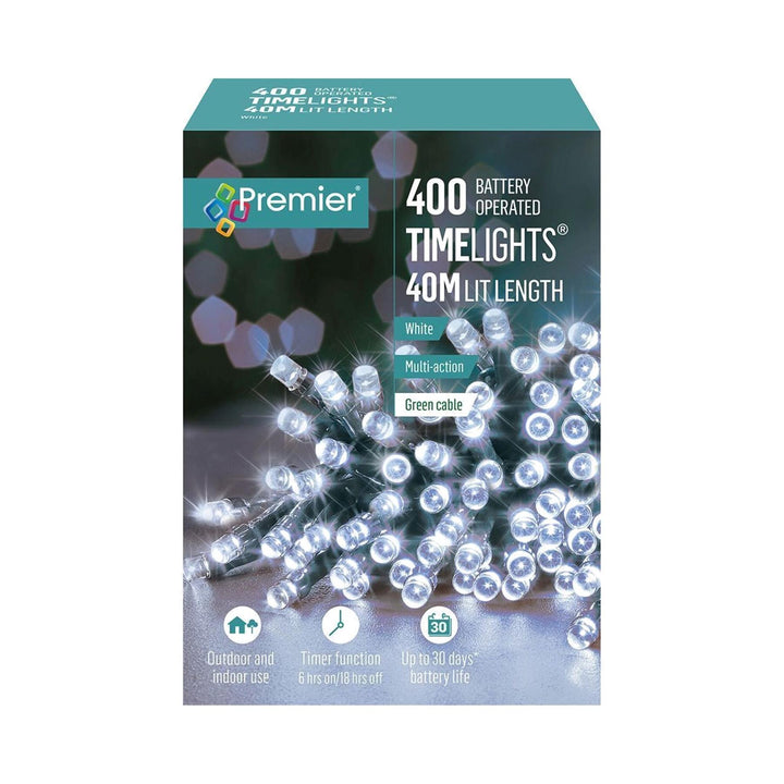 TimeLights 400 LED White Multi-Action Lights