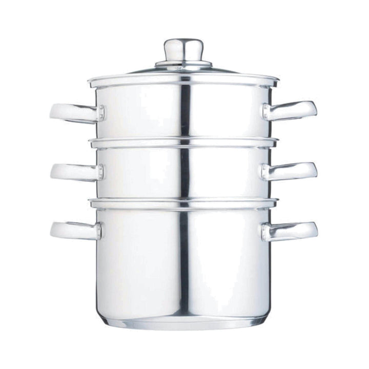 18cm Stainless Steel Three Tier Steamer