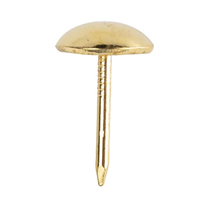 15mm Brass Plated Upholstery Tacks x20 Pack