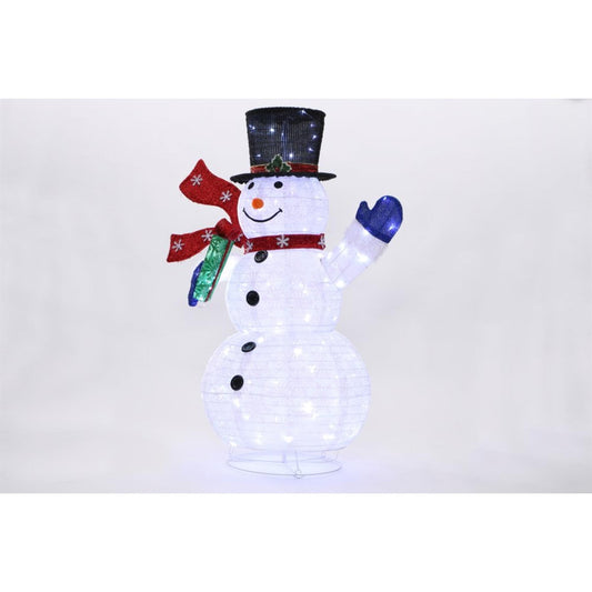 Pop-Up 120 LED Illuminated Twinkling Snowman