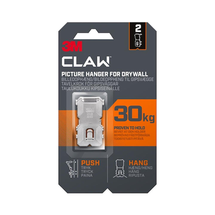 CLAW 30kg Picture Hanger x2 Pack