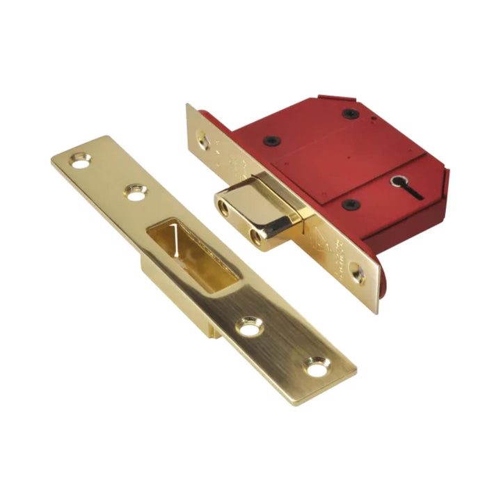 StrongBOLT 2100S BS 5 Lever 68mm Deadlock Brass