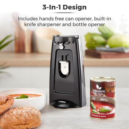 3-in-1 Black Can Opener