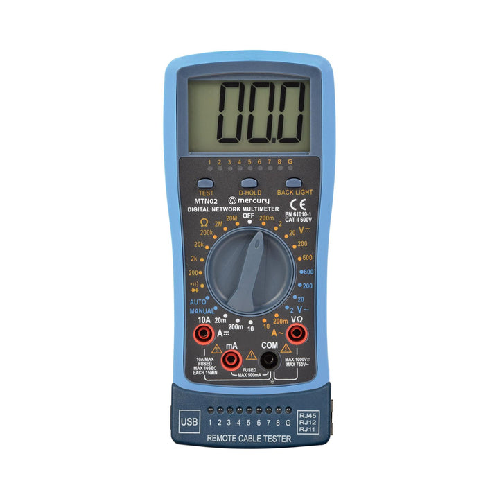 Digital Multimeter with Network and USB Cable Tester