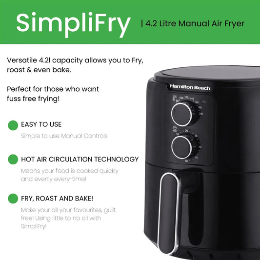 SimpliFry 4.2L Manual Air Fryer