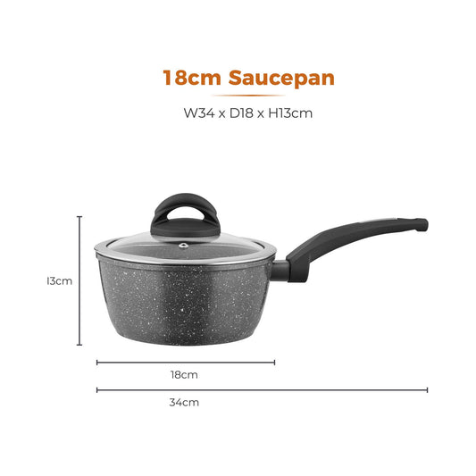 Cerastone Forged Saucepan 18cm