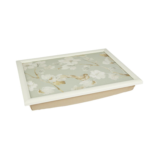 Duck Egg Floral Lap Tray