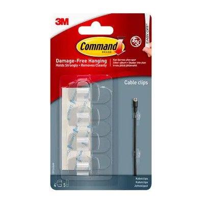3M - Command Clear Round Cord Clips Cable Clips | Snape & Sons
