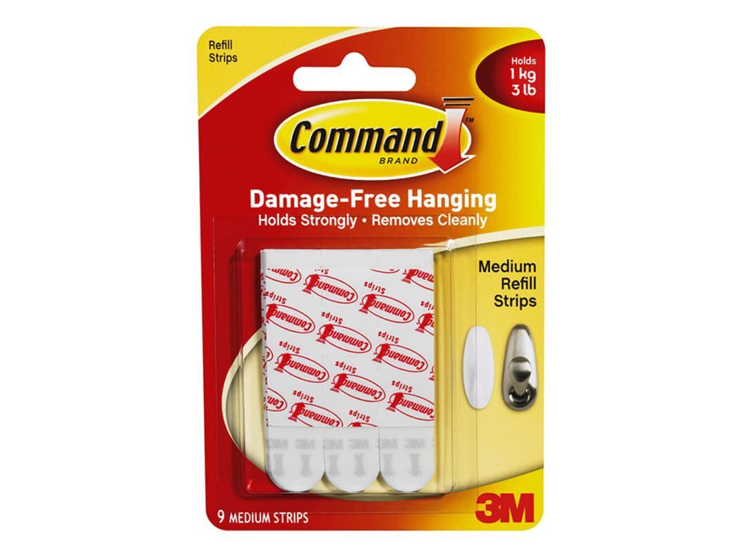 3M - Command Medium Replacement Strips Picture Hanging | Snape & Sons