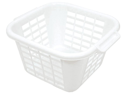 Addis - Square White Laundry Basket Laundry Baskets | Snape & Sons