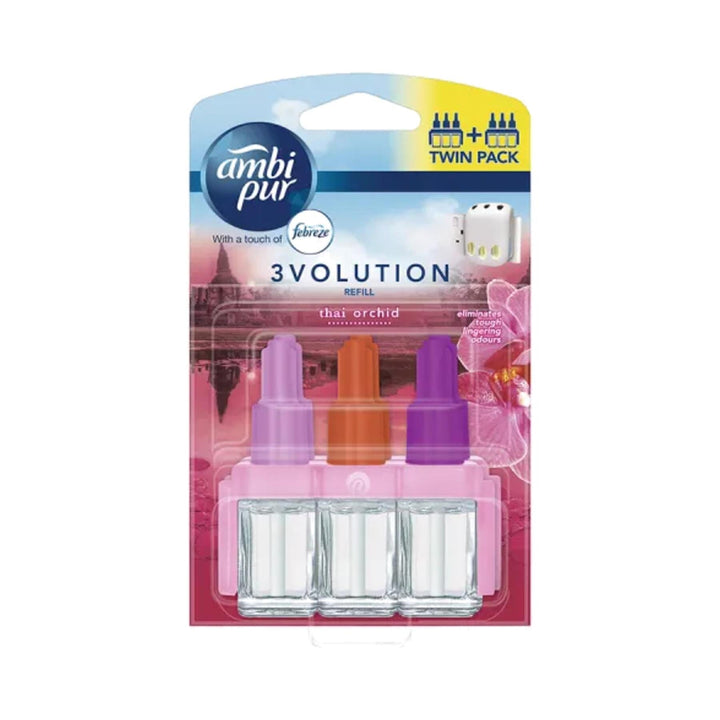 Ambi-Pur 3Volution Touch of Febreze Refill Thai Orchid Twin Pack Air Fresheners | Snape & Sons