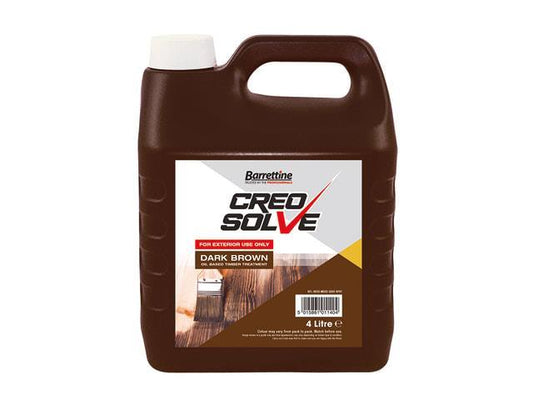 Barrettine - CreoSolve Dark Brown 4L Shed & Fence Paint | Snape & Sons