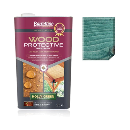 Wood Protective Treatment Holly Green 5L