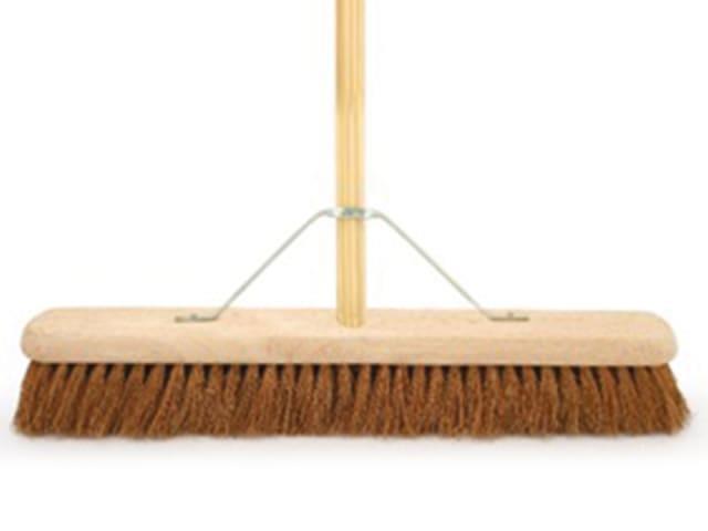 Bentley Brushes - Soft Coco Platform Broom 24" Brooms | Snape & Sons