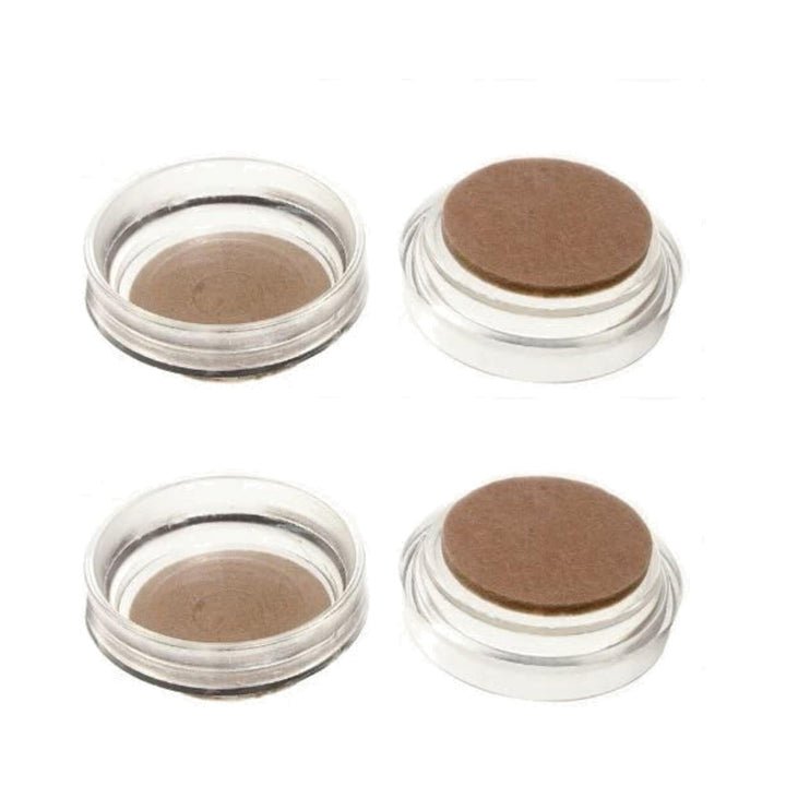 Best Hardware Clear 62mm Felt Castor Cups 4 Pack Castor Cups | Snape & Sons