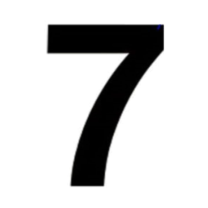 Best Hardware - Small Black Vinyl Numeral No.7 Door Numerals | Snape & Sons