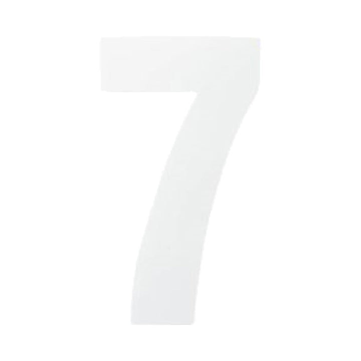 Best Hardware - Small White Vinyl Numeral No.7 Door Numerals | Snape & Sons