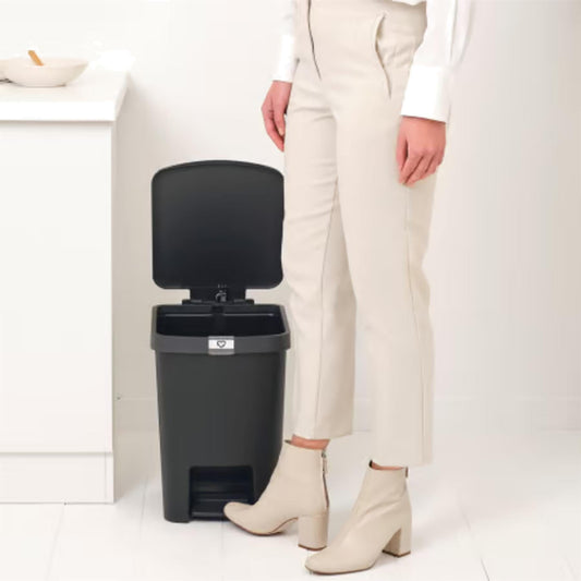 Brabantia 25L Step-up Pedal Bin Dark Grey Pedal Bins | Snape & Sons