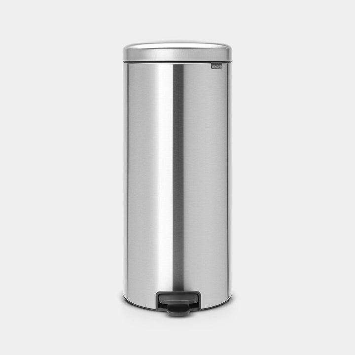 Brabantia - 30l NewIcon Pedal Bin Fingerprint Proof Matt Steel Pedal Bins | Snape & Sons