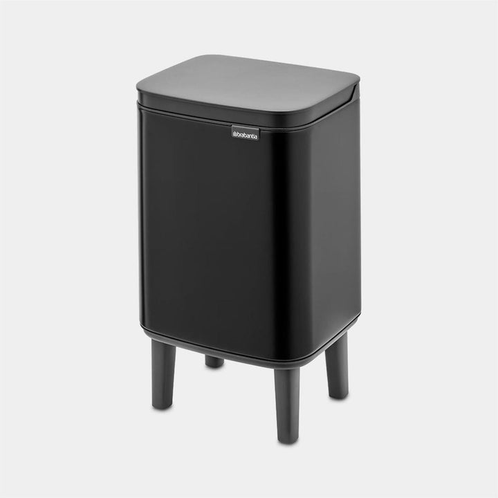 Brabantia - Bo Hi Waste Bin 4 Litre Matt Black Cupboard Bins | Snape & Sons