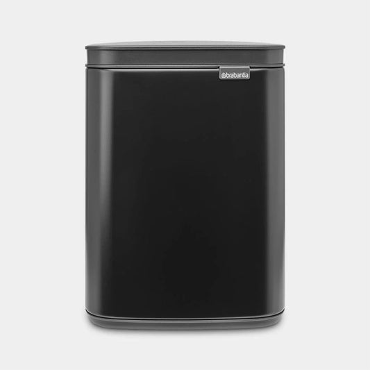 Brabantia - Bo Wall-Mounted Waste Bin 4 litre Matt Black Cupboard Bins | Snape & Sons