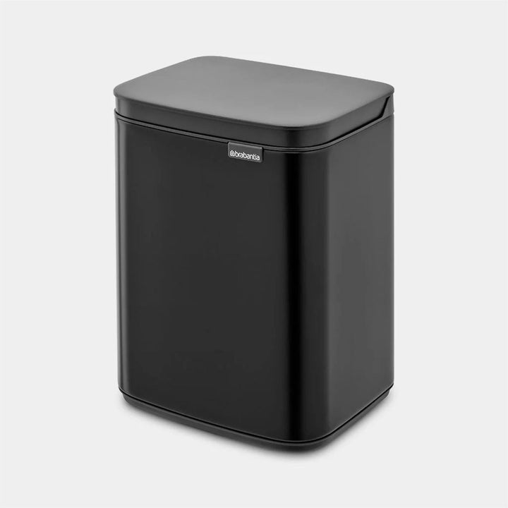 Brabantia - Bo Wall-Mounted Waste Bin 4 litre Matt Black Cupboard Bins | Snape & Sons