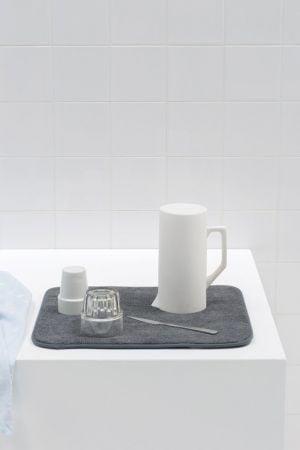 Brabantia - Dark Grey Microfibre Drying Mat Sink Mats | Snape & Sons