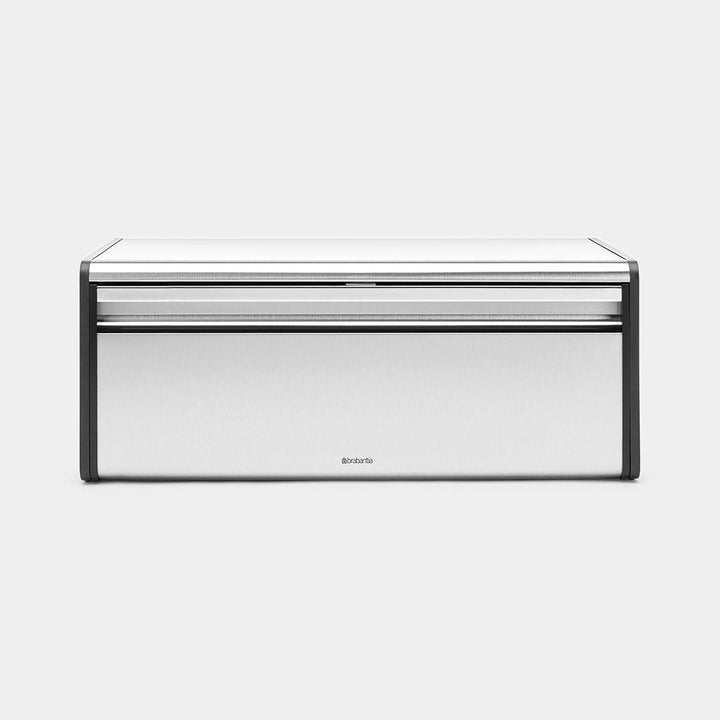 Brabantia - Fall Front Bread Bin Fingerprint Proof Matt Steel Bread Bins | Snape & Sons