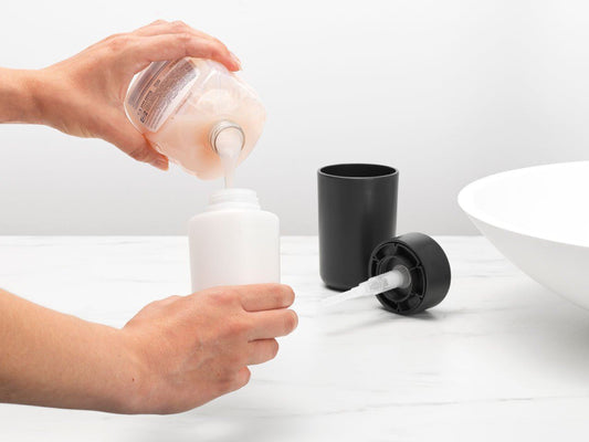 Brabantia - ReNew Grey Liquid Soap Dispenser Sink Side Accessories | Snape & Sons