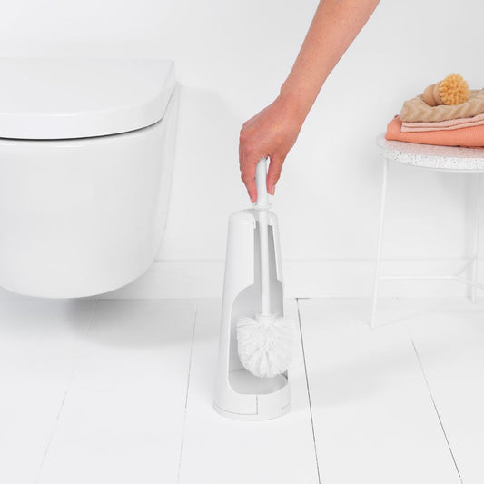 Brabantia - ReNew Lavatory Brush Set White Toilet Brushes | Snape & Sons