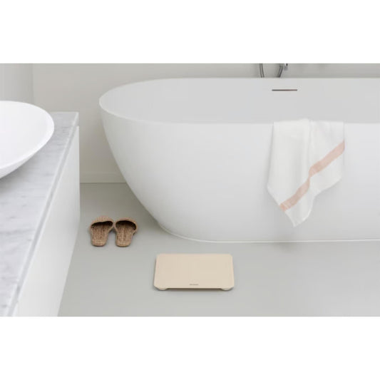 Brabantia ReNew Soft Beige Digital Bathroom Scale Bathroom Scales | Snape & Sons