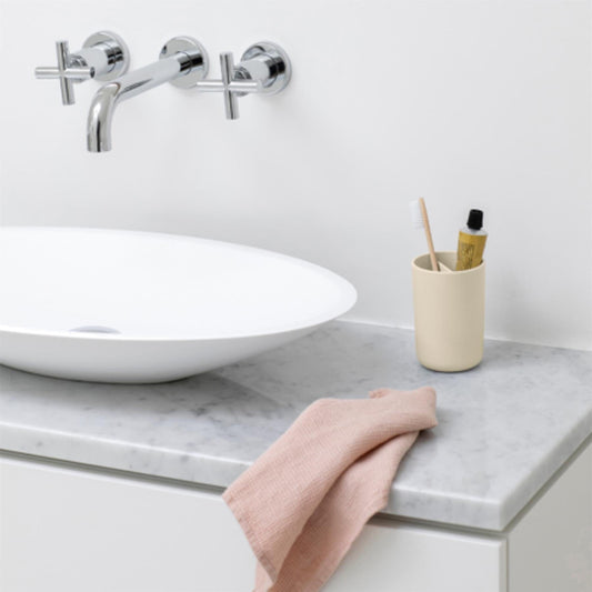 Brabantia ReNew Soft BeigeToothbrush Holder Sink Side Accessories | Snape & Sons
