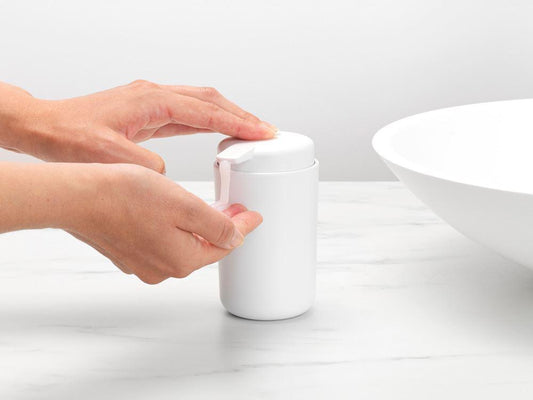 Brabantia - ReNew White Liquid Soap Dispenser Sink Side Accessories | Snape & Sons