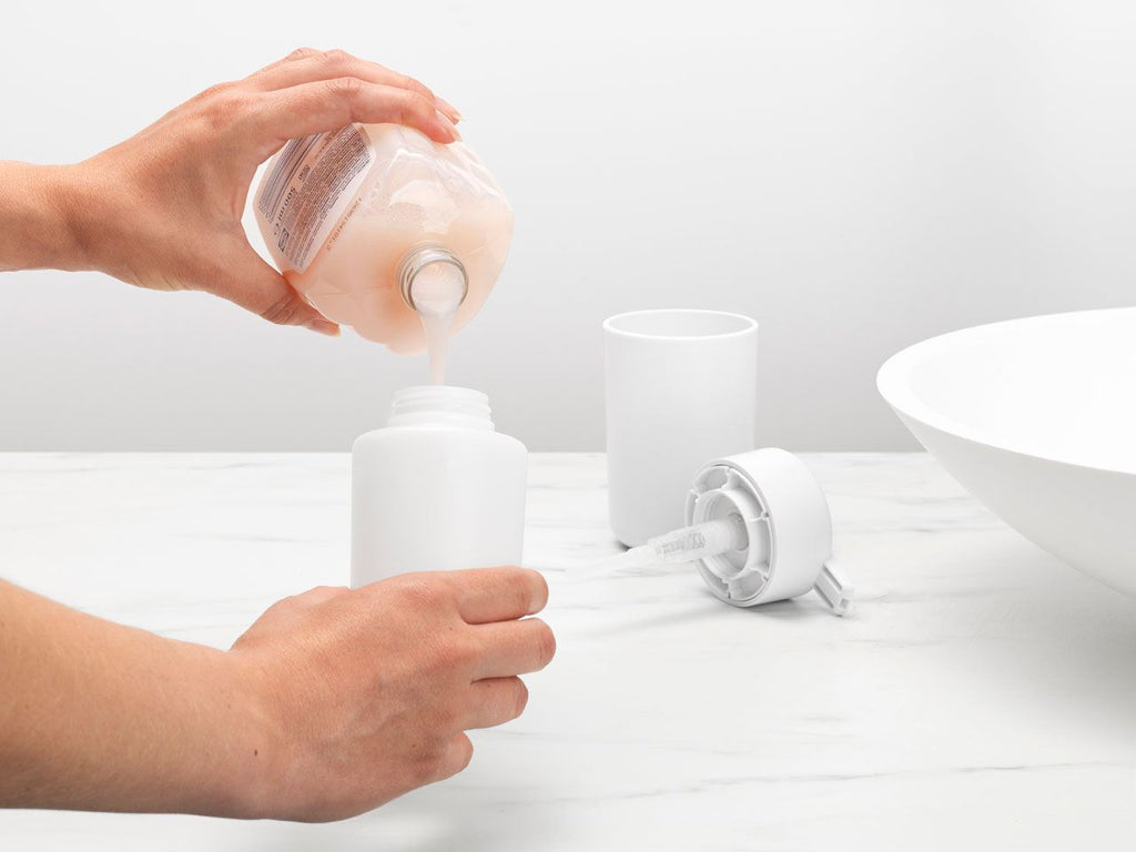 Brabantia - ReNew White Liquid Soap Dispenser | Sink Side Accessories ...
