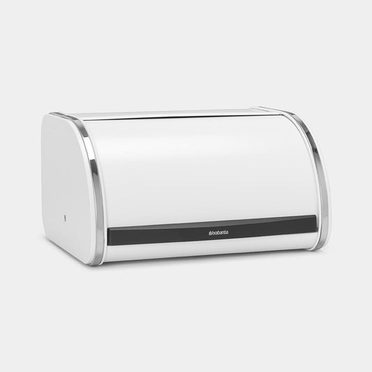 Brabantia - Roll Top Bread Bin White - Medium Bread Bins | Snape & Sons