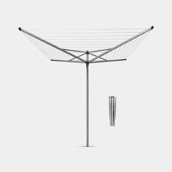 Brabantia - Topspinner Rotary Dryer 40m + Ground Spike Rotary Airers | Snape & Sons