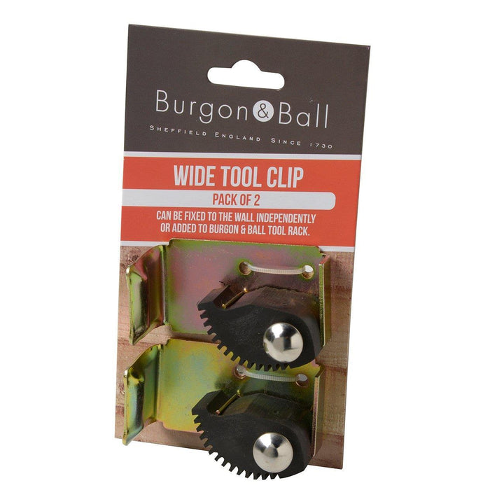 Burgon & Ball - Universal Tool Rack Clips Wide x2 Tool Hooks | Snape & Sons