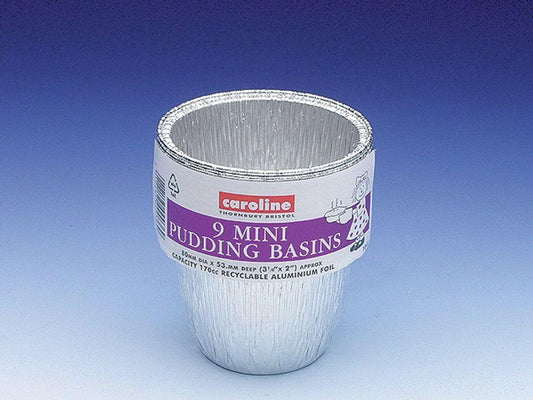Caroline - Foil Pudding Basin Mini 6oz x9 Foil Dishes | Snape & Sons