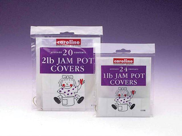 Caroline - Jam Pot Covers 1lb x 24 Jam Jar Lids & Covers | Snape & Sons