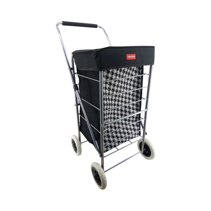 Casa & Casa 4-Wheel Dogtooth Shopping Trolley Shopping Bags & Trolleys | Snape & Sons