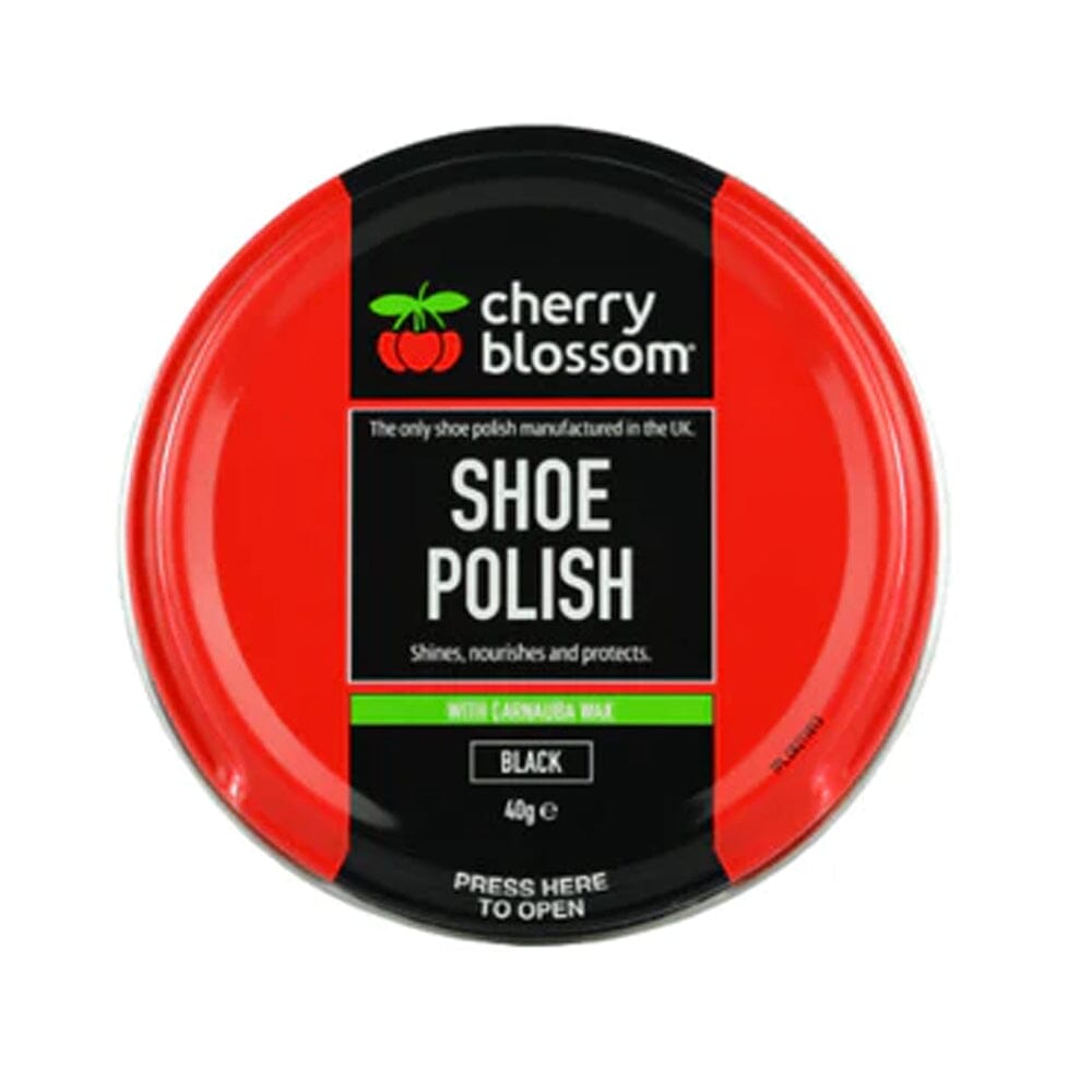 Cherry Blossom - Black Shoe Polish 40g Shoe Polish & Cleaners | Snape & Sons