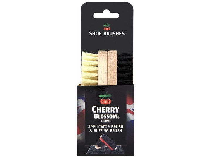 Cherry Blossom - Shoe Brush Twin Pack Shoe Polish & Cleaners | Snape & Sons