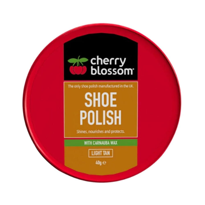Cherry Blossom - Shoe Polish Light Tan 40g Shoe Polish & Cleaners | Snape & Sons