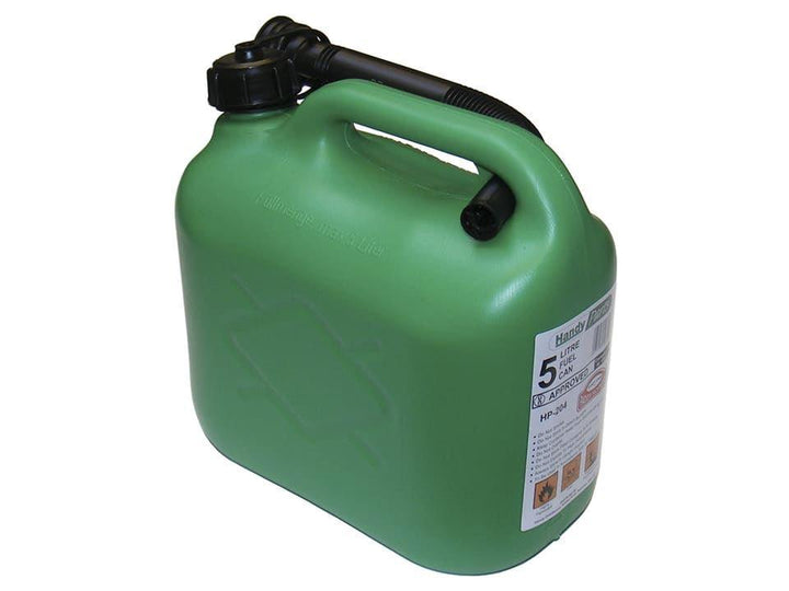 Cosmos - Plastic Petrol Fuel Can 5L Green Fuel Cans | Snape & Sons