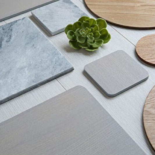 Creative Tops - Naturals Grey Wash Veneer Coasters x4 Placemats | Snape & Sons