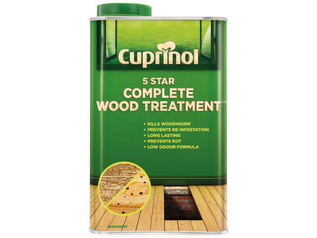 Cuprinol - 5 Star Wood Treatment 1l Woodworm Killers | Snape & Sons