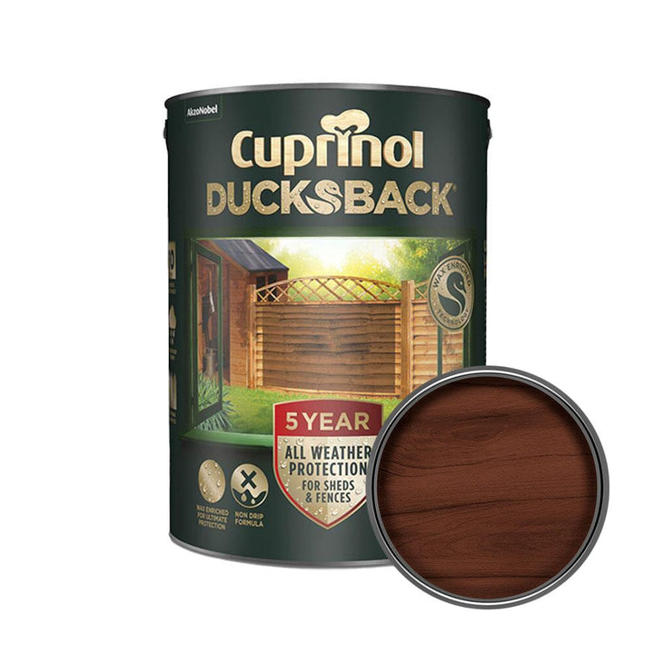 Cuprinol - 5 Year Ducksback Autumn Brown 5L Shed & Fence Paint | Snape & Sons