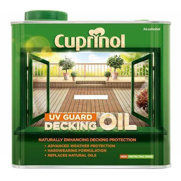 Cuprinol - UV Guard Decking Oil Natural Oak 2.5L Decking Care | Snape & Sons