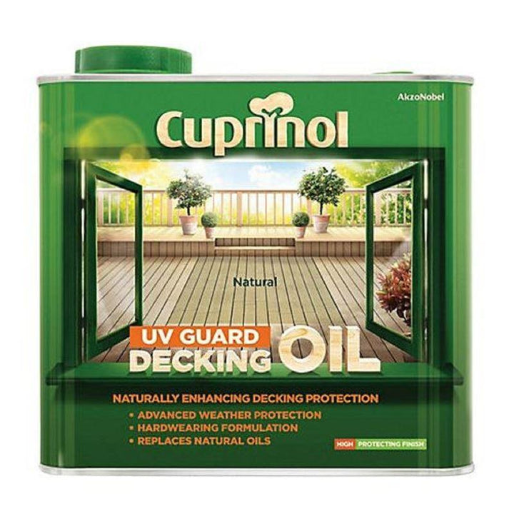 Cuprinol - UV Guard Decking Oil & Protector Natural 2.5L Decking Care | Snape & Sons